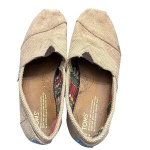 TOMS Burlap + Canvas Slip On Shoes | Men’s 9 / Women’s 10.5